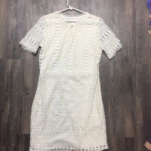 H&M off white dress